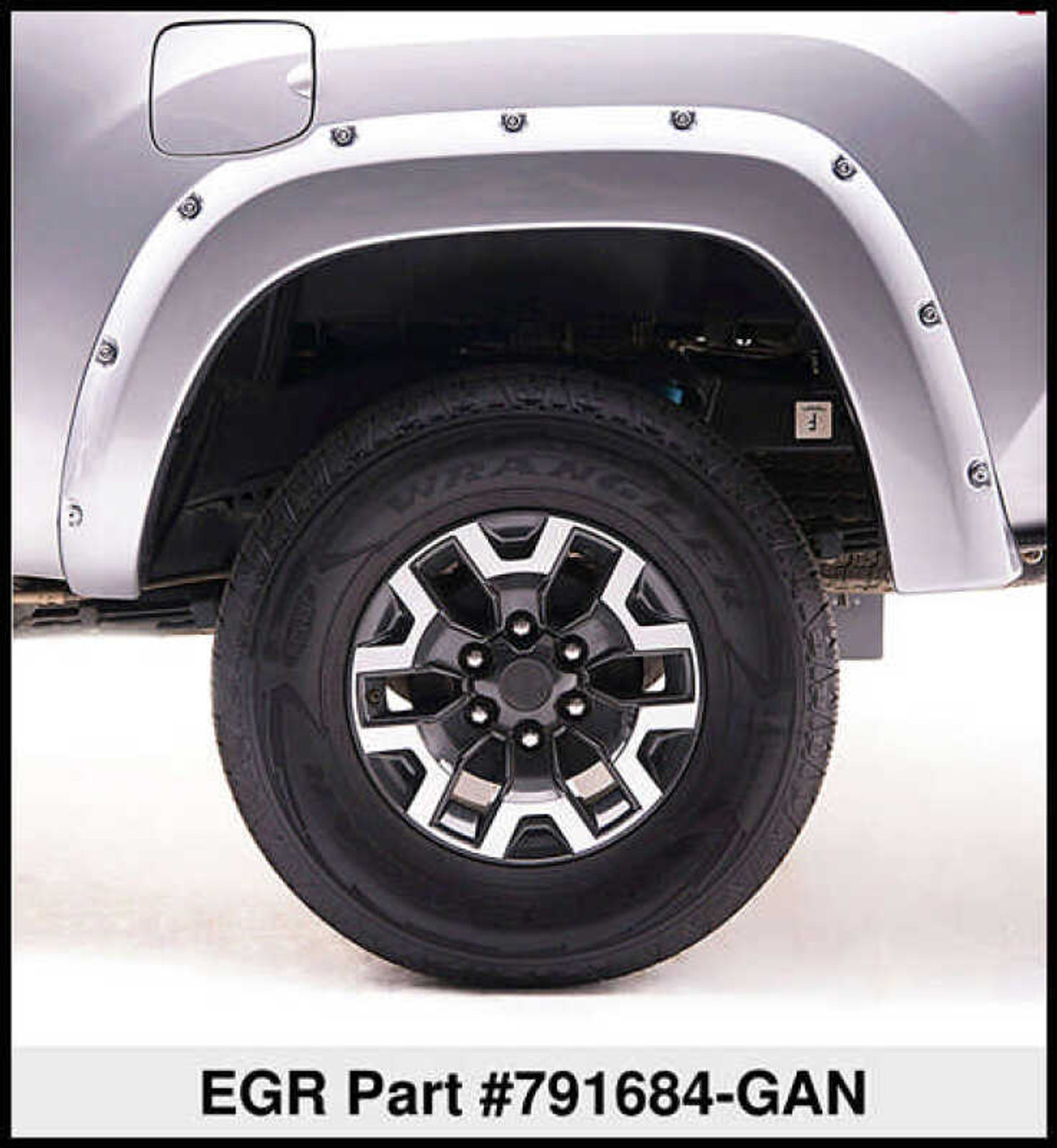 EGR 15+ GMC Sierra HD Bolt-On Look Color Match Fender Flares - Set - FF Switchblade Silver - 791684-GAN