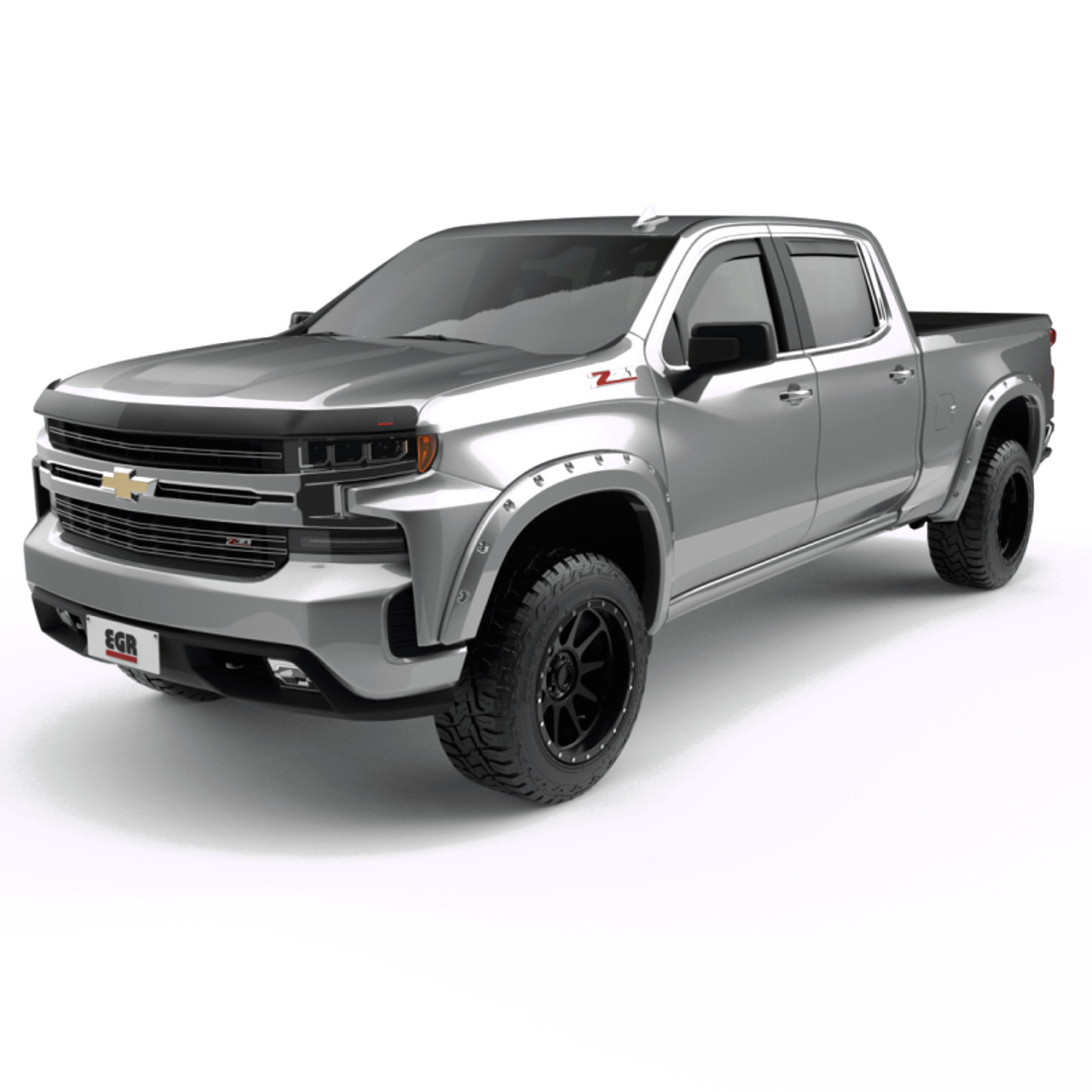 EGR 2019 Chevy 1500 Color Match Style Fender Flare - Set - Switchblade Silver - 791694-GAN