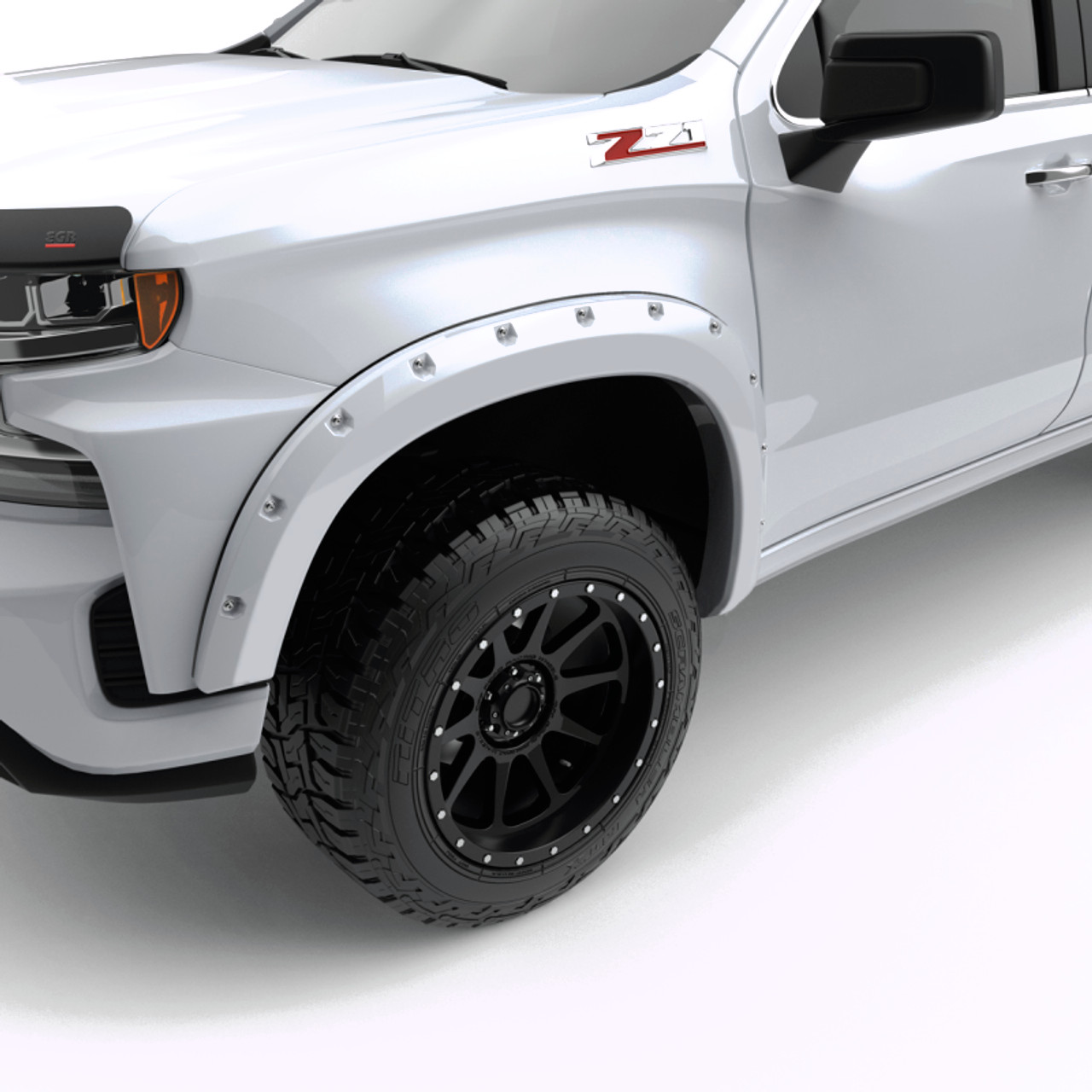 EGR 19-22 Chevrolet Silverado 1500 Summit White Traditional Bolt-On Look Fender Flares Set Of 4 - 791694-GAZ