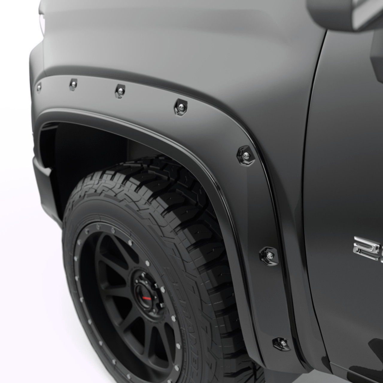 EGR 20-23 Chevrolet Silverado 2500Hd/3500Hd Traditional Bolt-On Look Fender Flares Black Set Of 4 - 791884-GBA