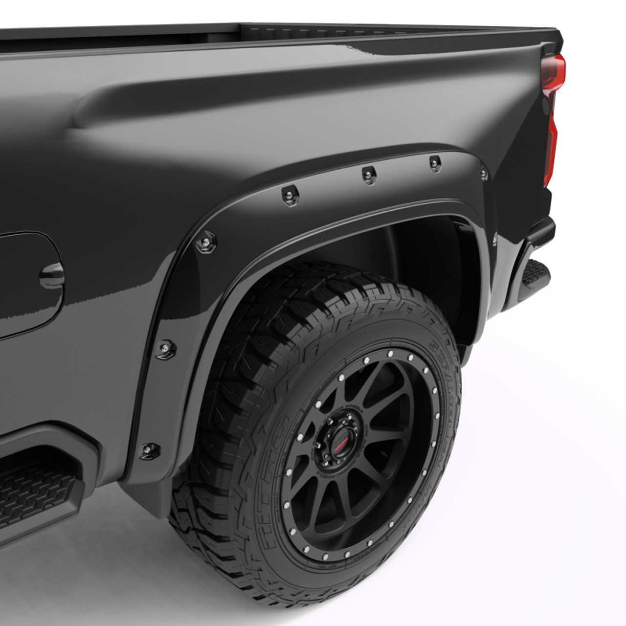 EGR 20-23 Chevrolet Silverado 2500Hd/3500Hd Traditional Bolt-On Look Fender Flares Black Set Of 4 - 791884-GBA