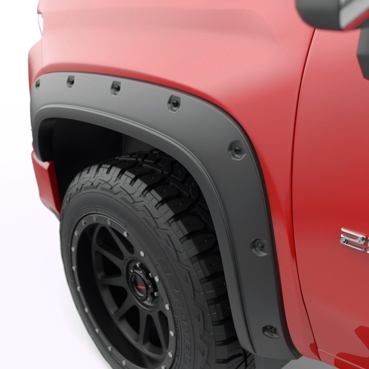 EGR 20-23 Chevrolet Silverado 2500Hd Traditional BoltOn Look Fender Flares w/Black-Out Bolt Kit Set - 791885