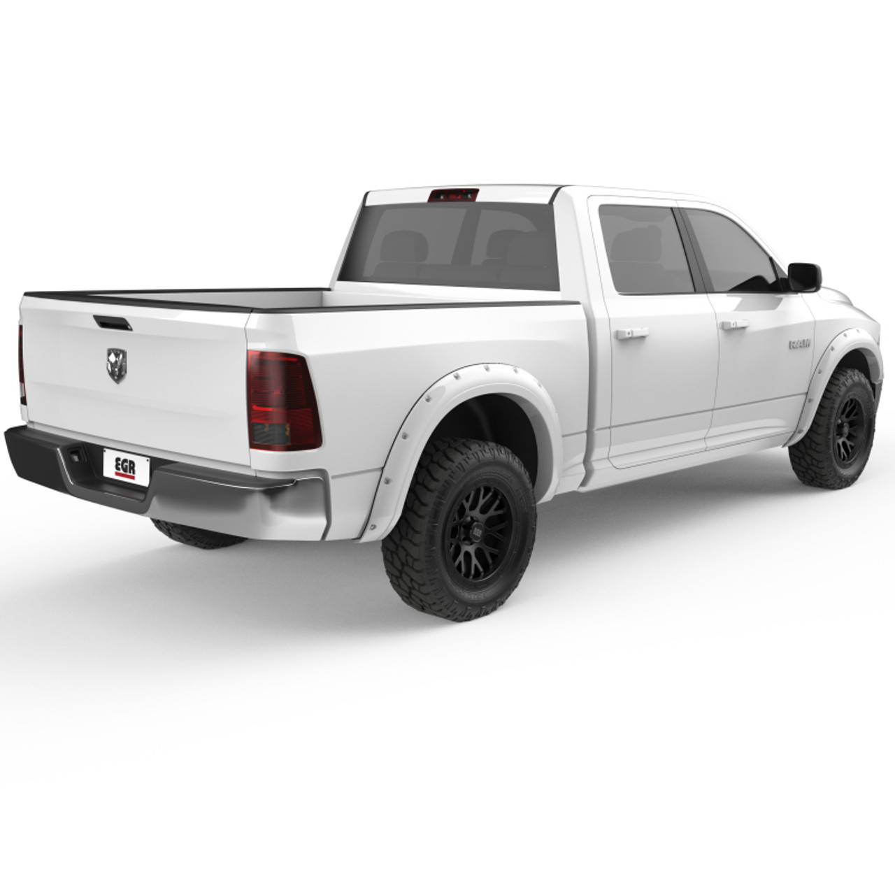 EGR 09+ Dodge Ram LD Bolt-On Look Color Match Fender Flares - Set - Bright White - 792654-PW7