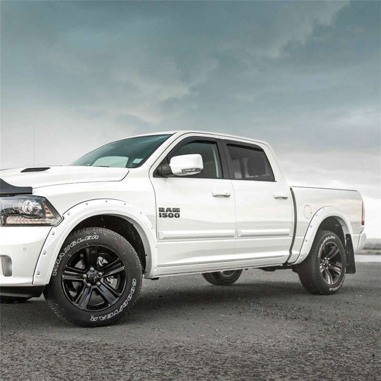 EGR 09+ Dodge Ram LD Bolt-On Look Color Match Fender Flares - Set - Bright White - 792654-PW7