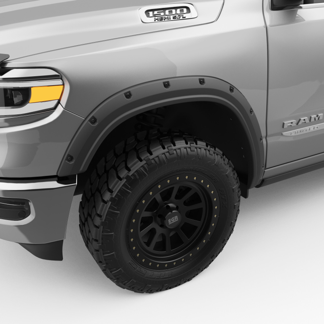 EGR 2019 RAM 1500 Bolt-On Style Fender Flares - Set - Black Matte - 792955