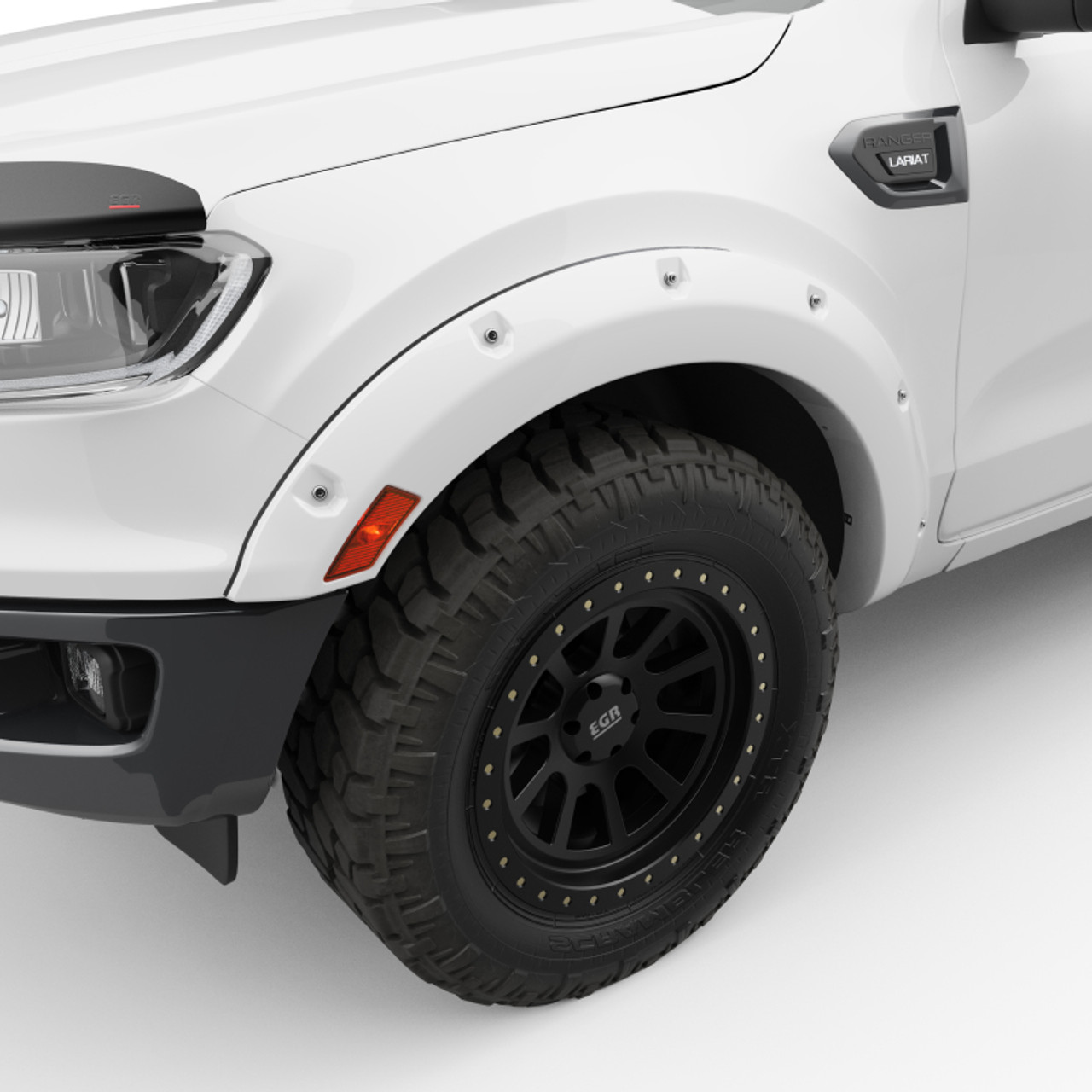 EGR 19-22 Ford Ranger Painted To Code Oxford Traditional Bolt-On Look Fender Flares White Set Of 4 - 793554-YZ