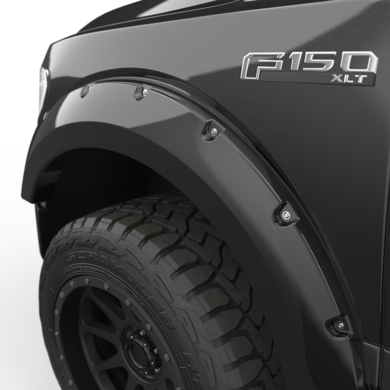 EGR 2018 Ford F150 Bolt-On Look Color Match Fender Flares - Set - Shadow Black - 793574-G1