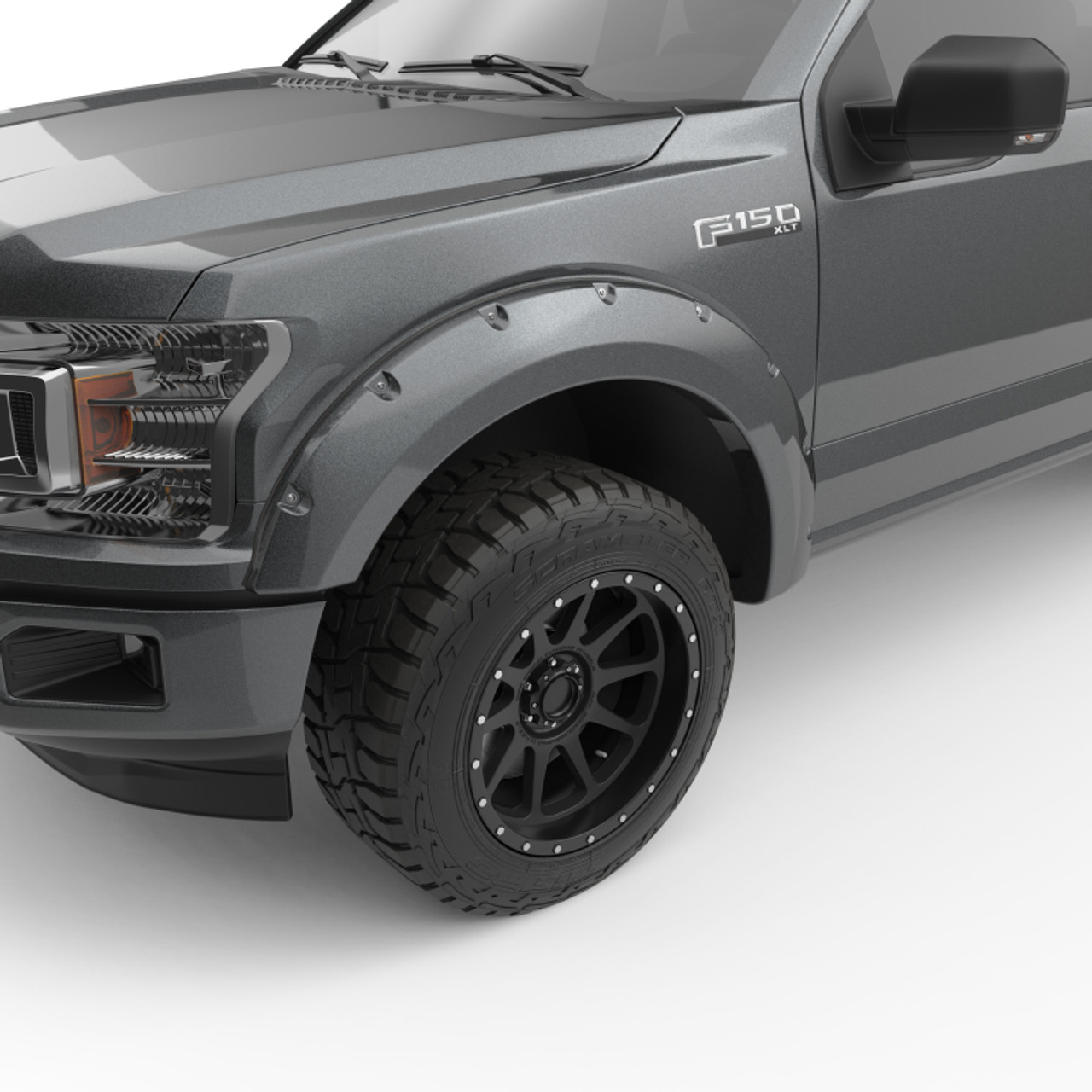 EGR 2018 Ford F150 Bolt-On Look Color Match Fender Flares - Set - Magnetic - 793574-J7
