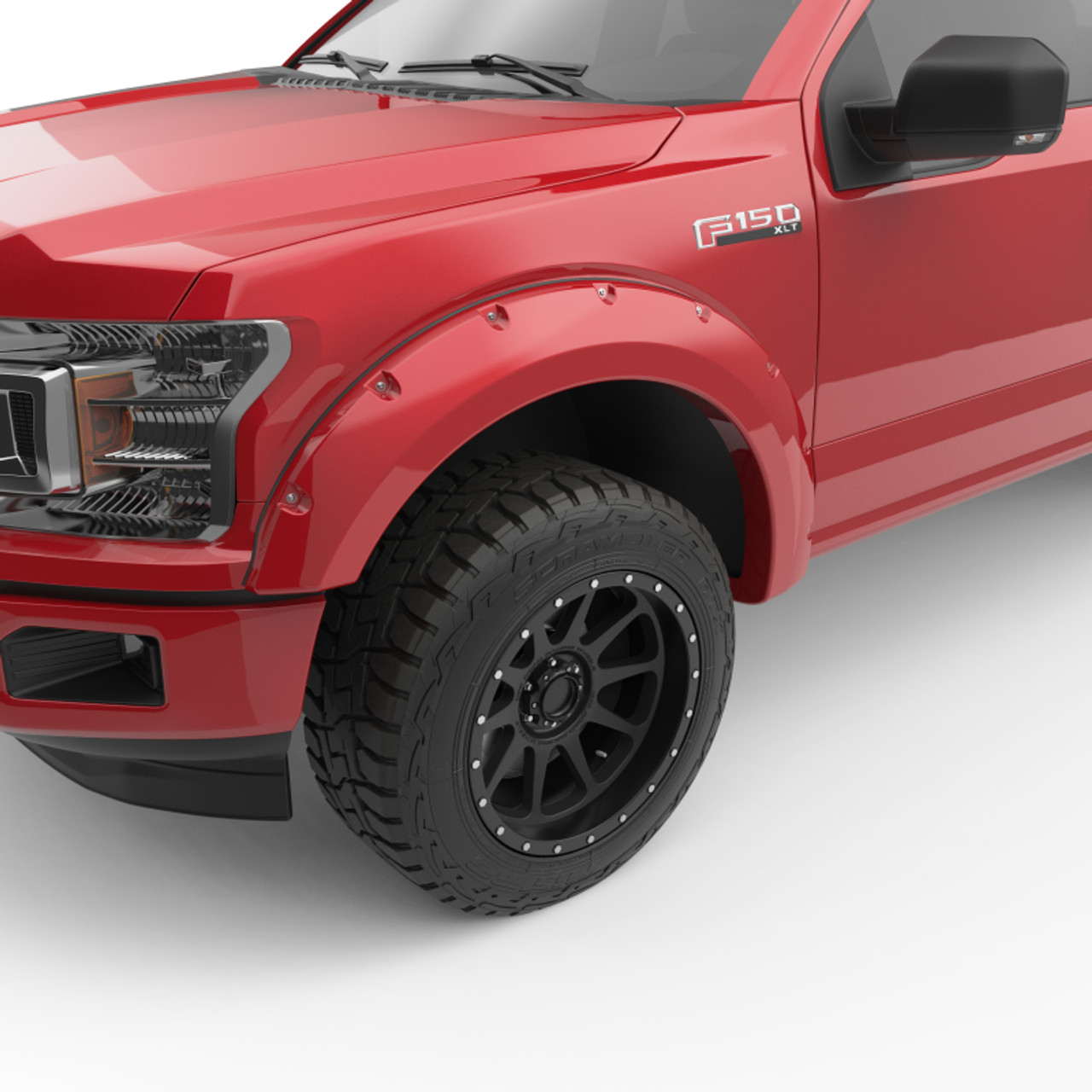 EGR 2018 Ford F150 Bolt-On Look Color Match Fender Flares - Set - Race Red - 793574-PQ