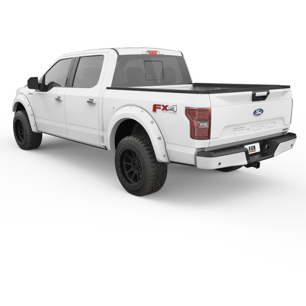 EGR 2018 Ford F150 Bolt-On Look Color Match Fender Flares - Set - Oxford White - 793574-Z1