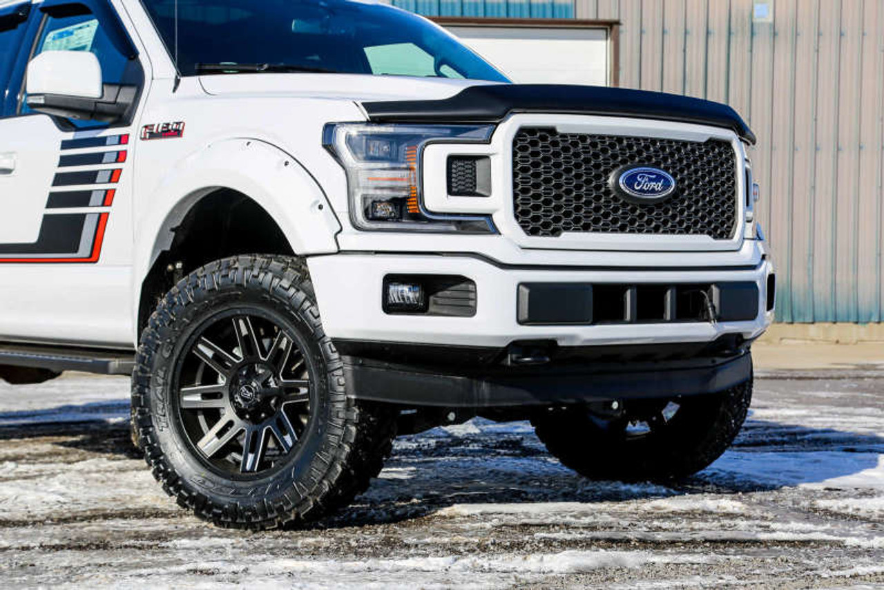 EGR 2018 Ford F150 Bolt-On Look Color Match Fender Flares - Set - Oxford White - 793574-Z1