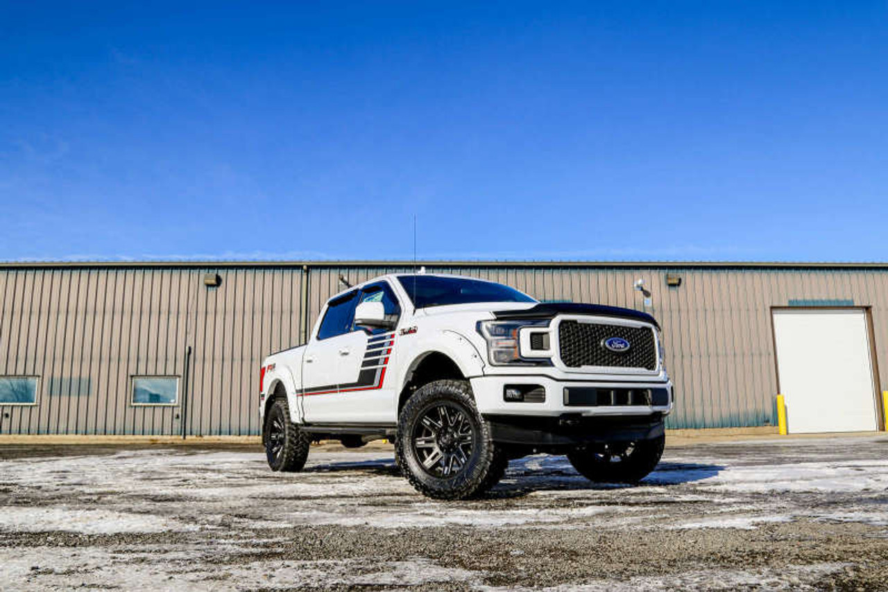 EGR 2018 Ford F150 Bolt-On Look Color Match Fender Flares - Set - Oxford White - 793574-Z1