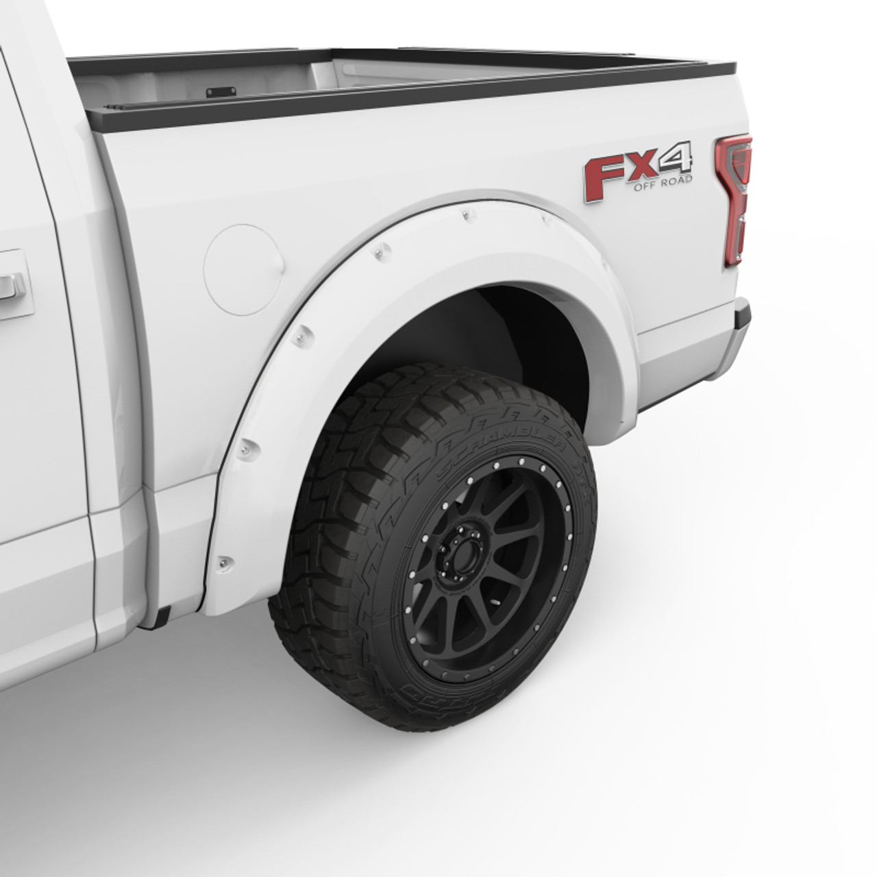 EGR 2018 Ford F150 Bolt-On Look Color Match Fender Flares - Set - Oxford White - 793574-Z1