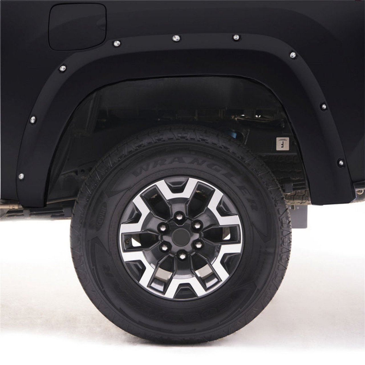EGR 11-15 Ford Super Duty Bolt-On Look Color Match Fender Flares - Set - Carbon Black - 793814-G1