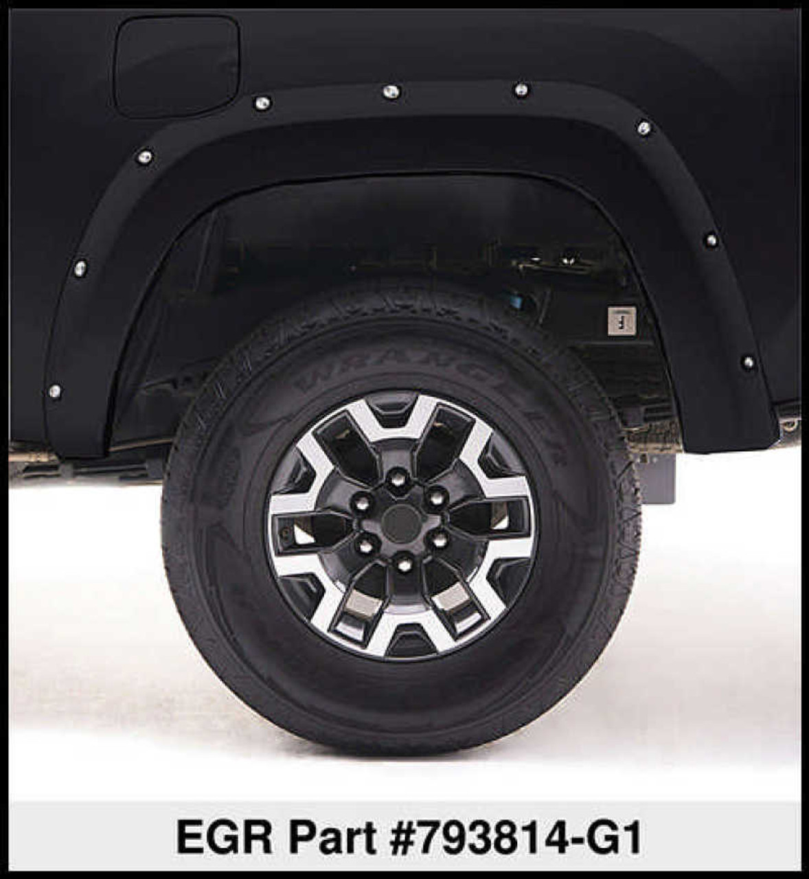 EGR 11-15 Ford Super Duty Bolt-On Look Color Match Fender Flares - Set - Carbon Black - 793814-G1