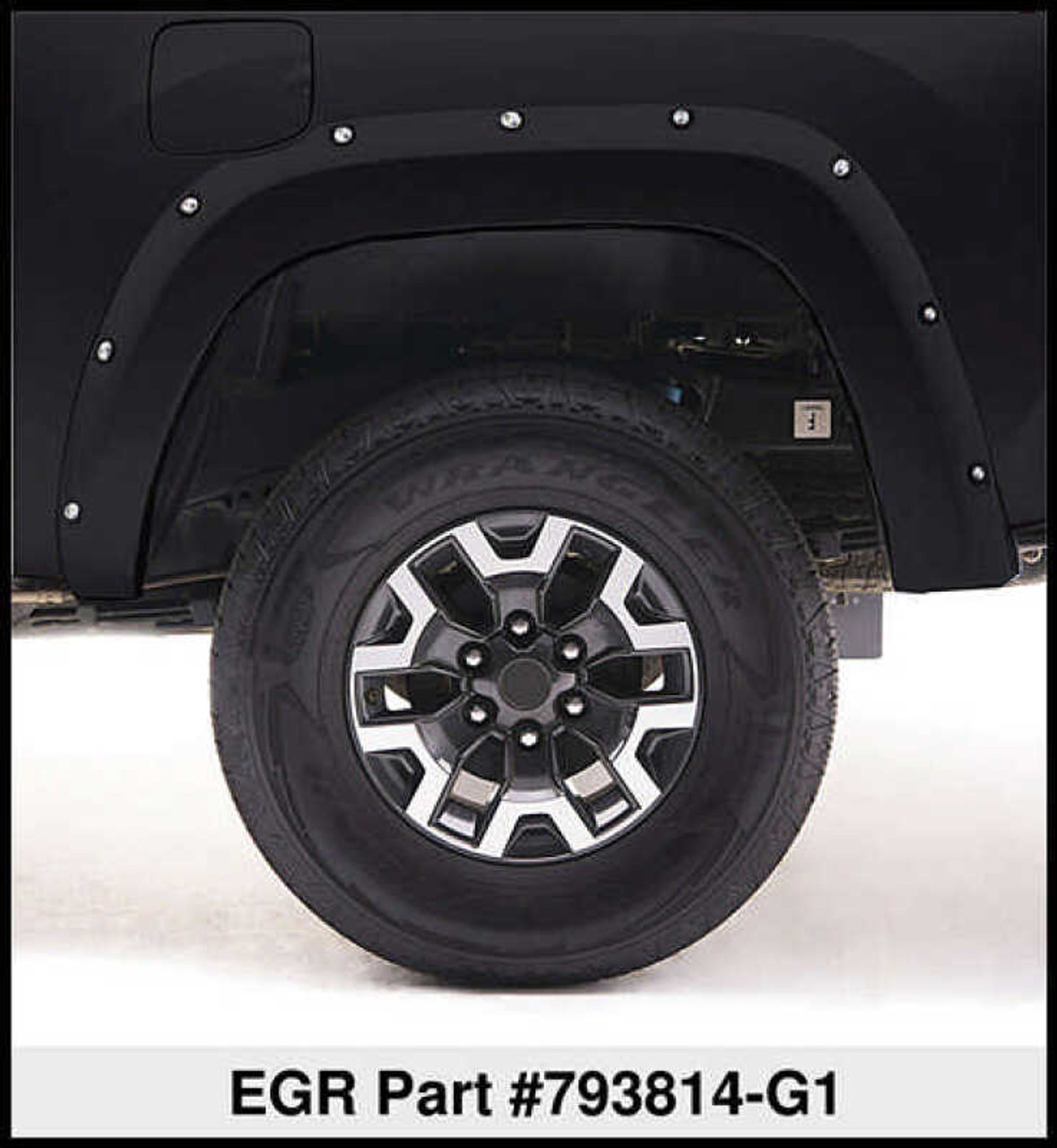EGR 11-15 Ford Super Duty Bolt-On Look Color Match Fender Flares - Set - Carbon Black - 793814-G1