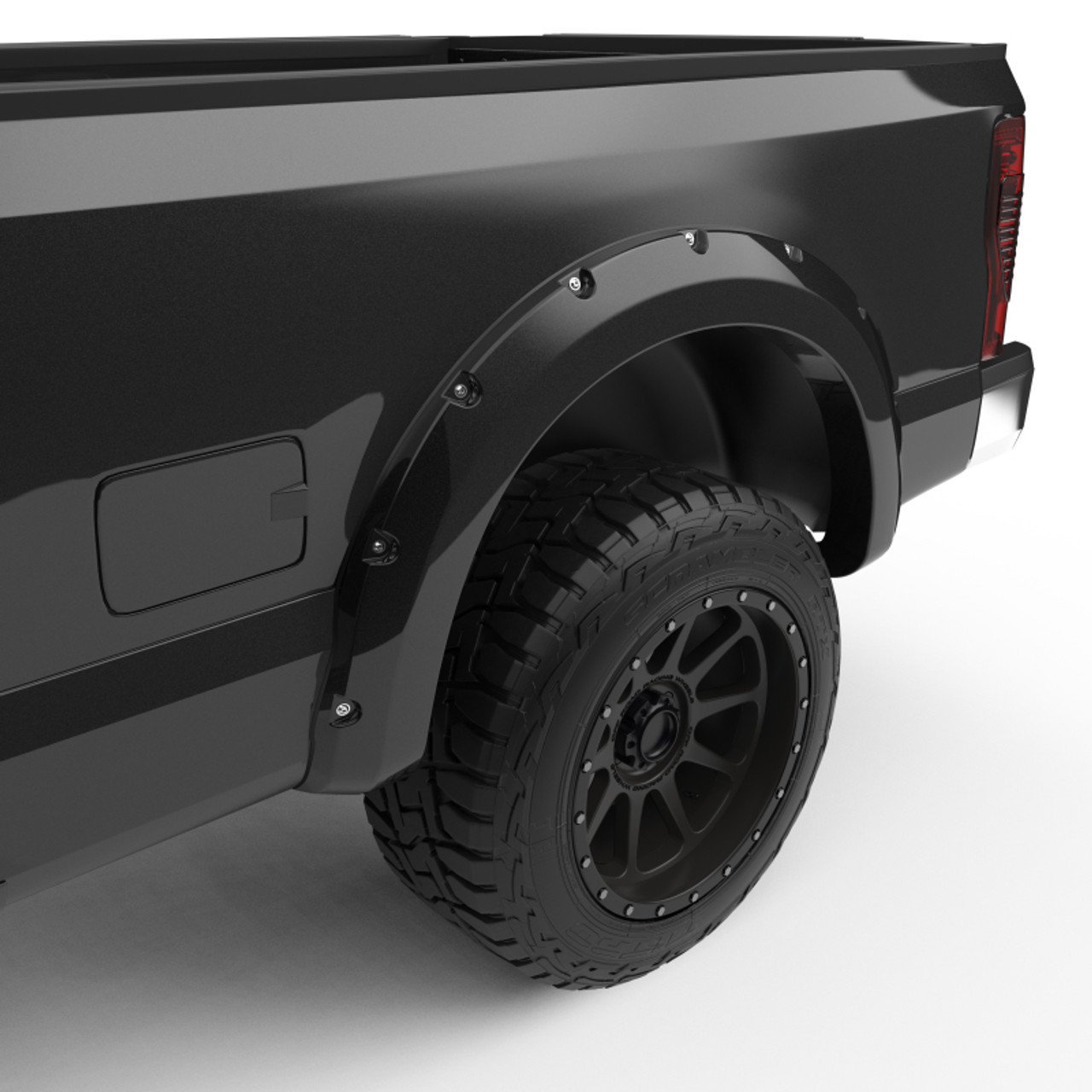 EGR 2017 Ford Super Duty Bolt-On Look Color Match Fender Flares - Set - Shadow Black - 793914-G1