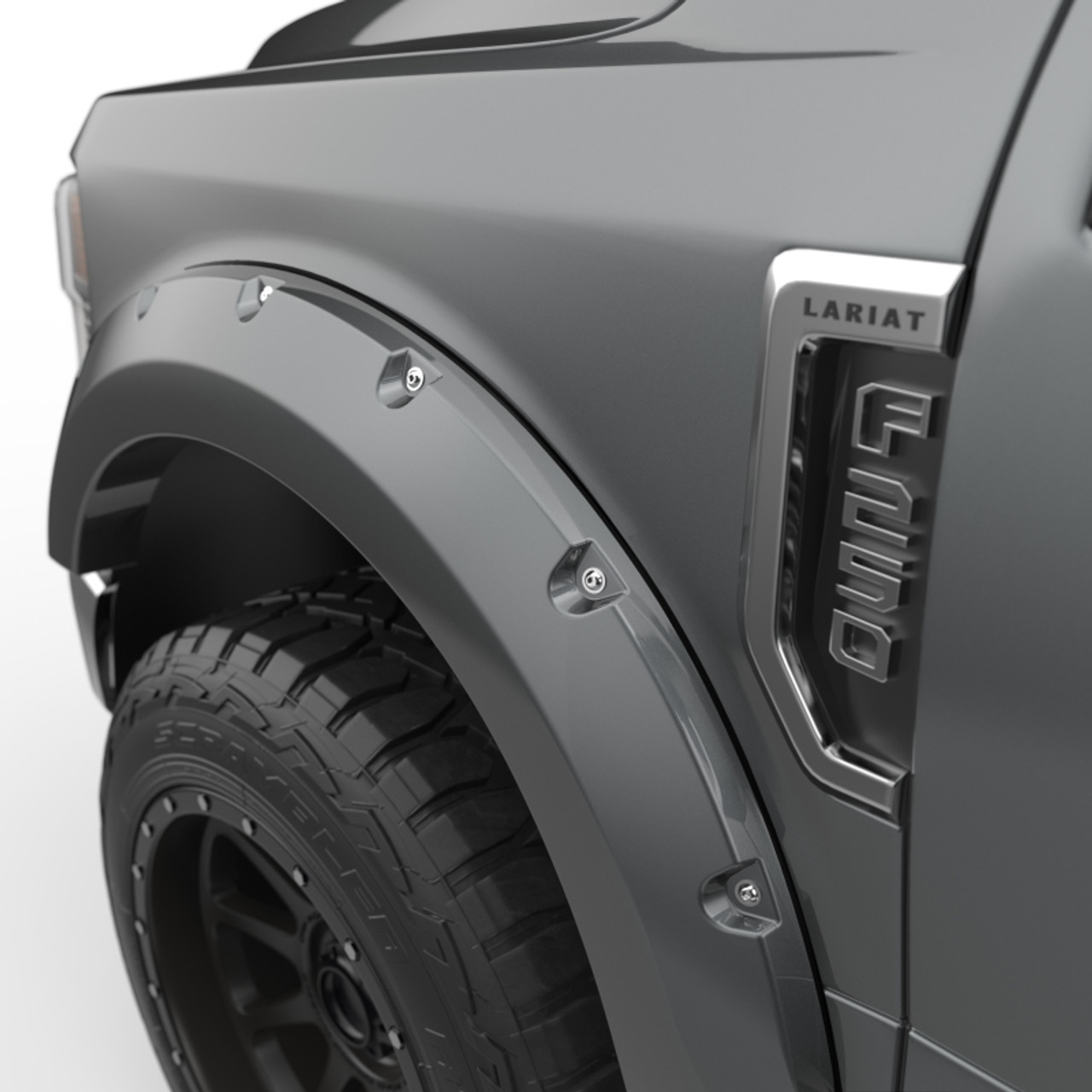 EGR 2017 Ford Super Duty Bolt-On Look Color Match Fender Flares - Set - Magnetic Metallic - 793914-J7