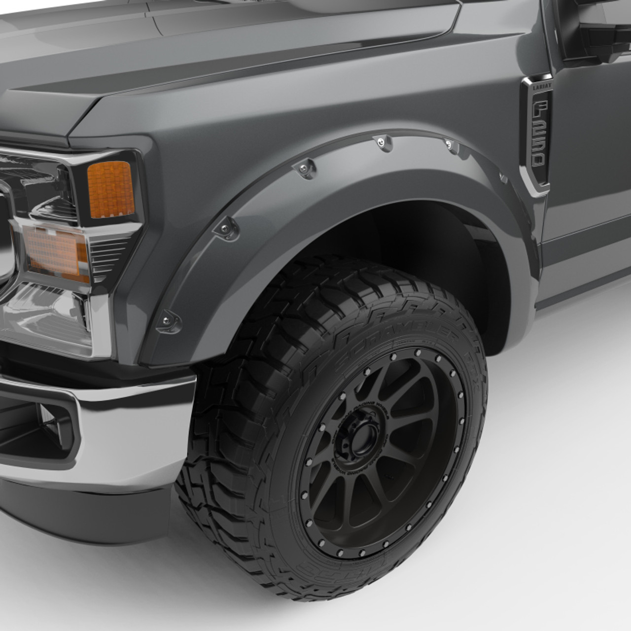 EGR 2017 Ford Super Duty Bolt-On Look Color Match Fender Flares - Set - Magnetic Metallic - 793914-J7