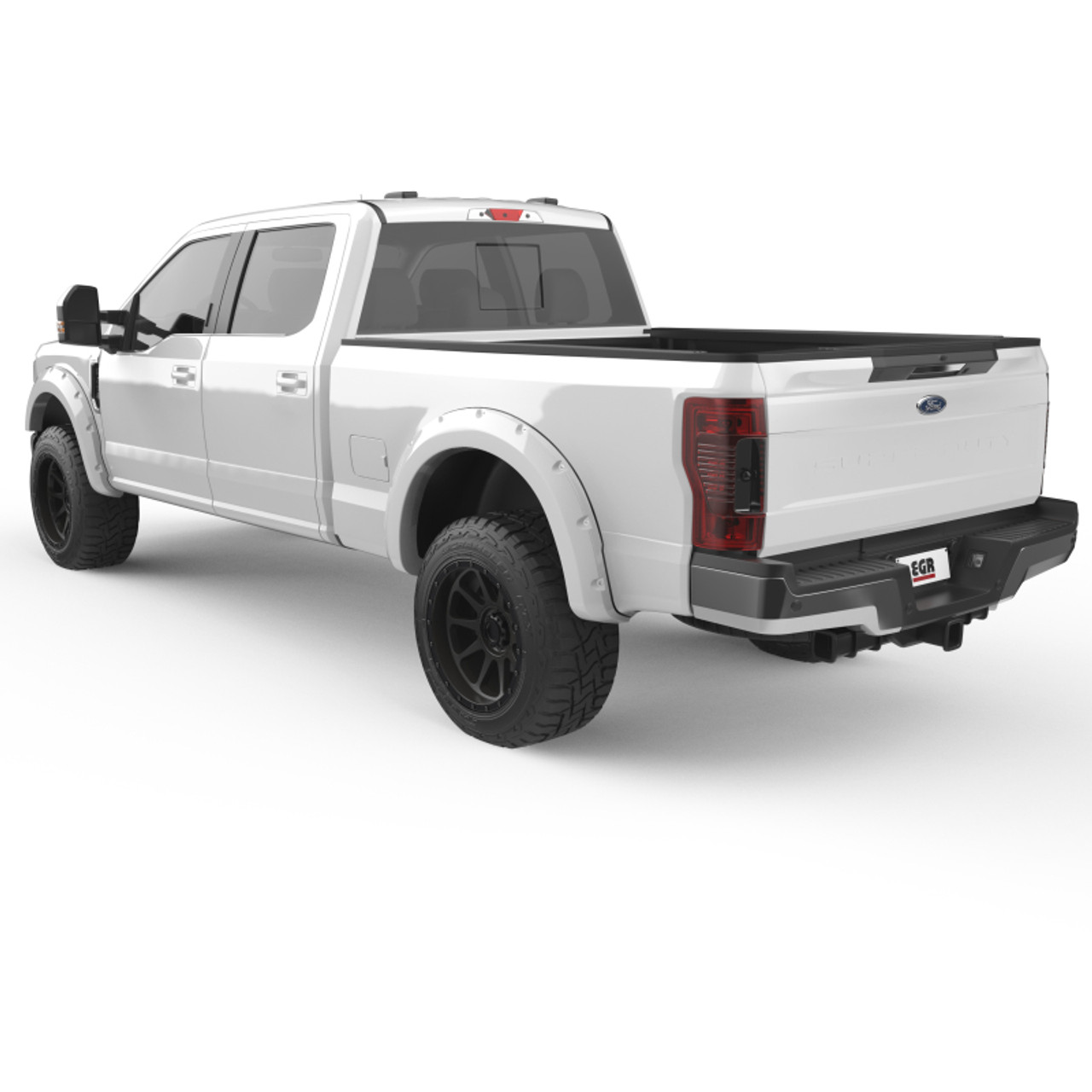 EGR 2017 Ford Super Duty Bolt-On Look Color Match Fender Flares - Set - Oxford White - 793914-Z1