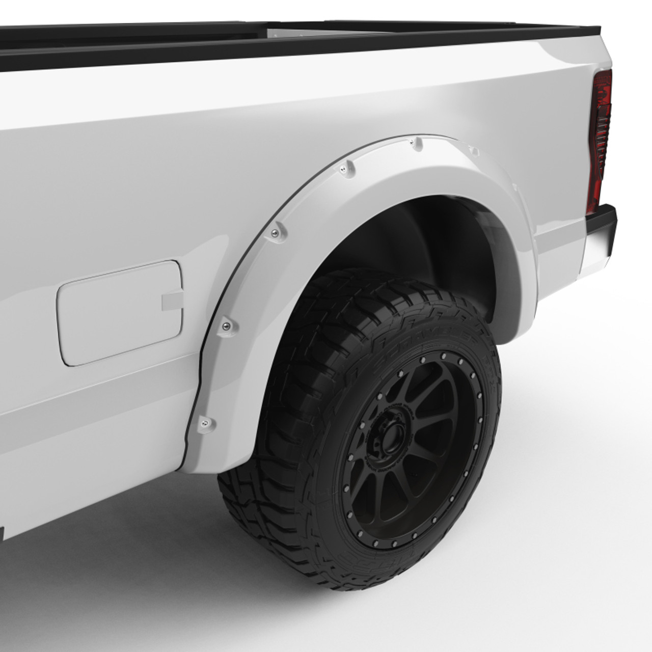 EGR 2017 Ford Super Duty Bolt-On Look Color Match Fender Flares - Set - Oxford White - 793914-Z1