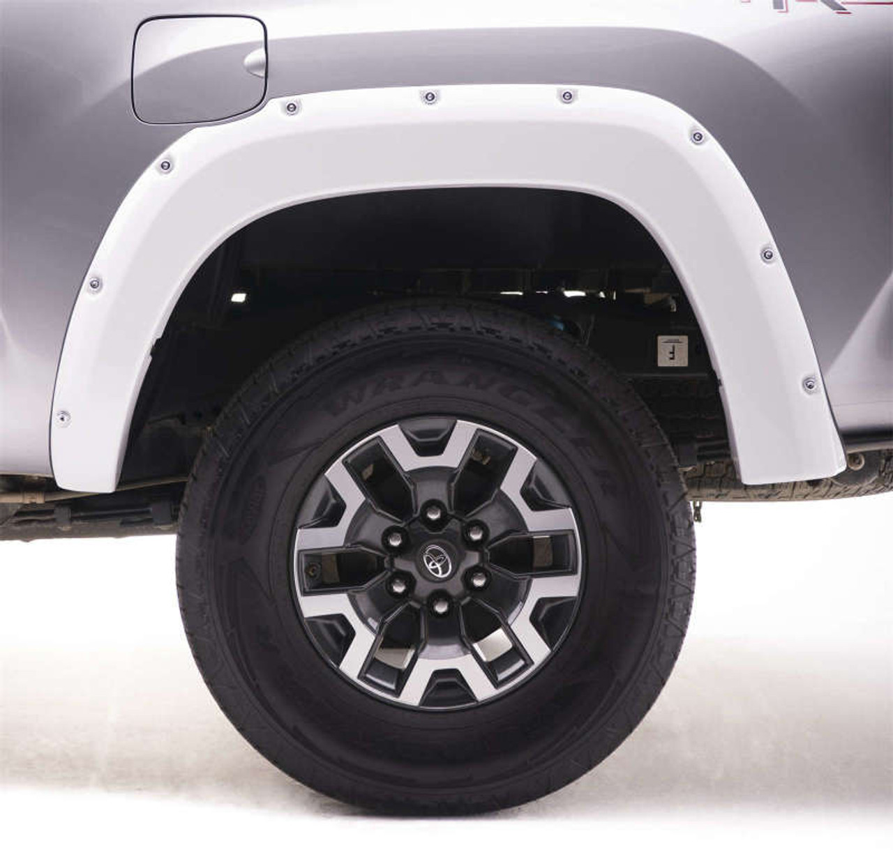 EGR 16+ Toyota Tacoma w/Mudflap Bolt-On Look Color Match Fender Flares - Set - Super White - 795084-040