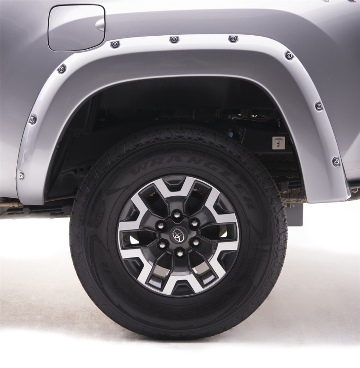 EGR 16+ Toyota Tacoma w/Mudflap Bolt-On Look Color Match Fender Flares - Set - Silver Sky - 795084-1D6