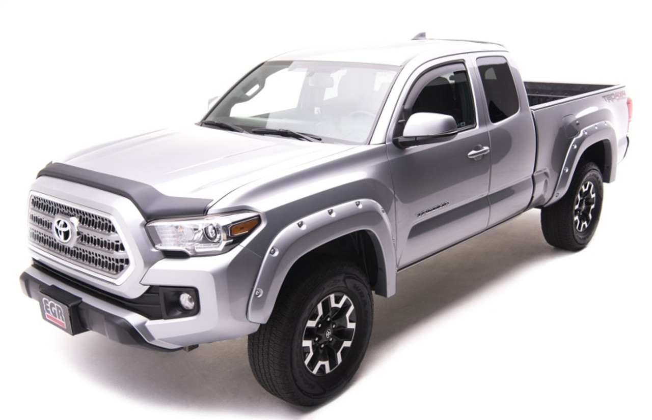EGR 16+ Toyota Tacoma w/Mudflap Bolt-On Look Color Match Fender Flares - Set - Silver Sky - 795084-1D6