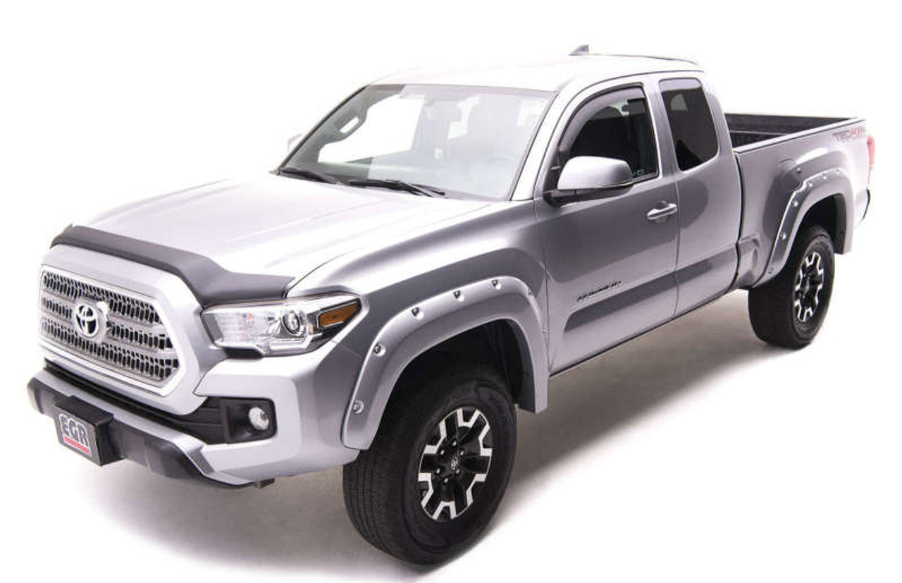 EGR 16+ Toyota Tacoma w/Mudflap Bolt-On Look Color Match Fender Flares - Set - Silver Sky - 795084-1D6