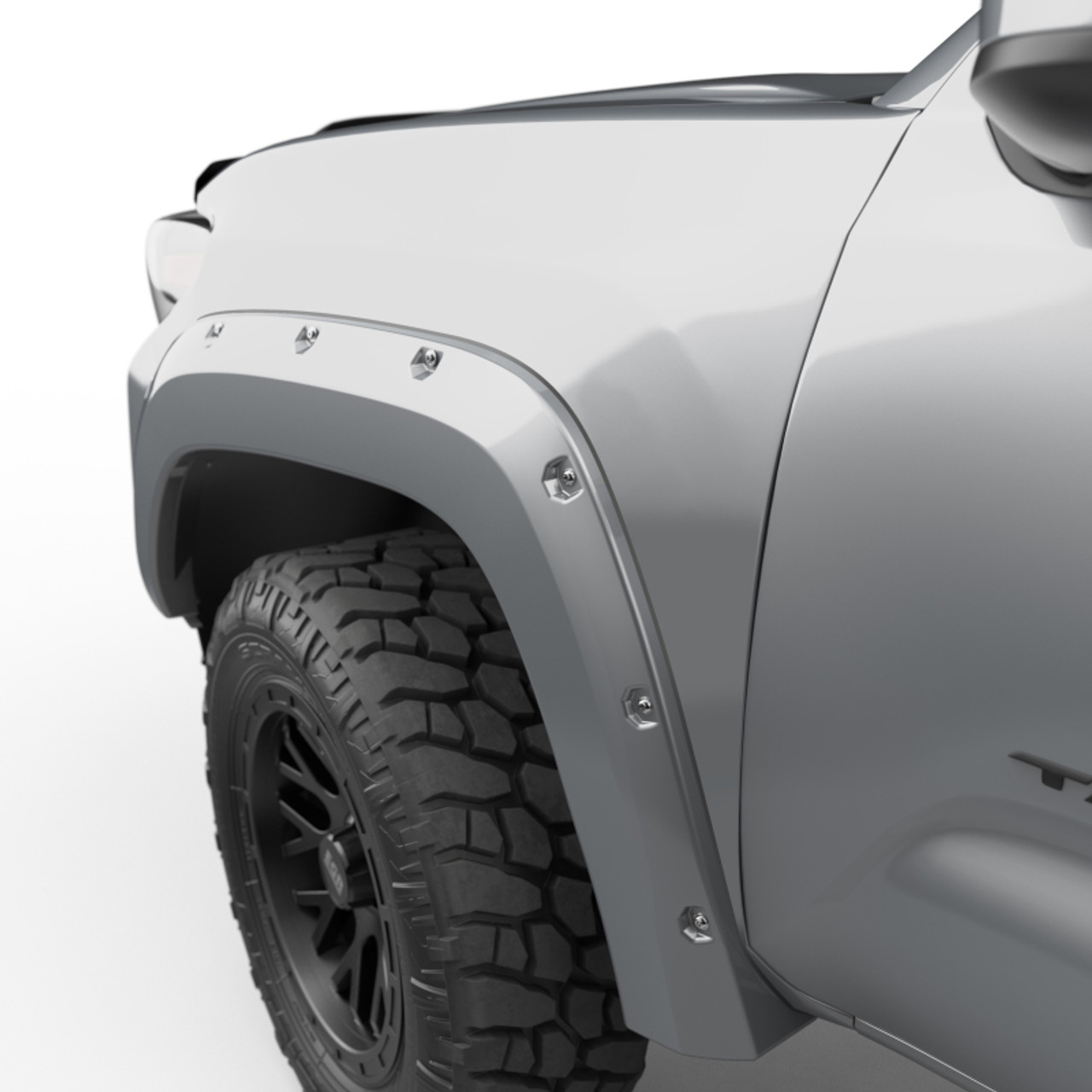 EGR 16+ Toyota Tacoma w/Mudflap Bolt-On Look Color Match Fender Flares - Set - Silver Sky - 795084-1D6
