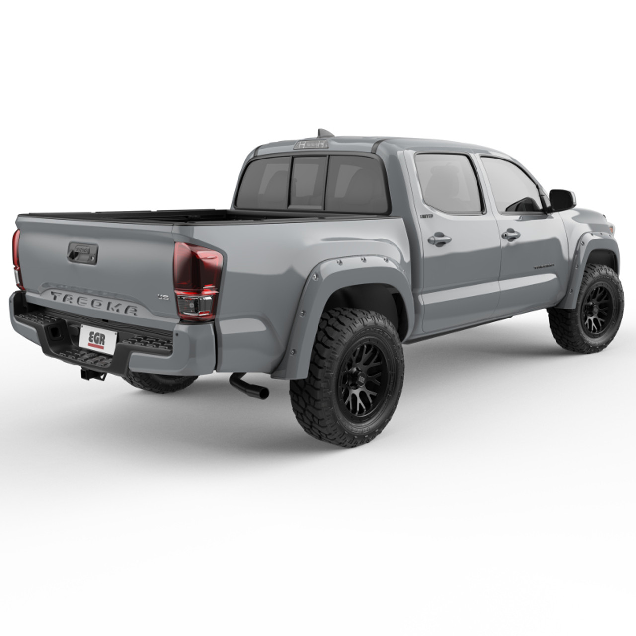 EGR 16+ Toyota Tacoma w/Mudflap Bolt-On Look Color Match Fender Flares - Set - MagneticGray - 795084-1G3