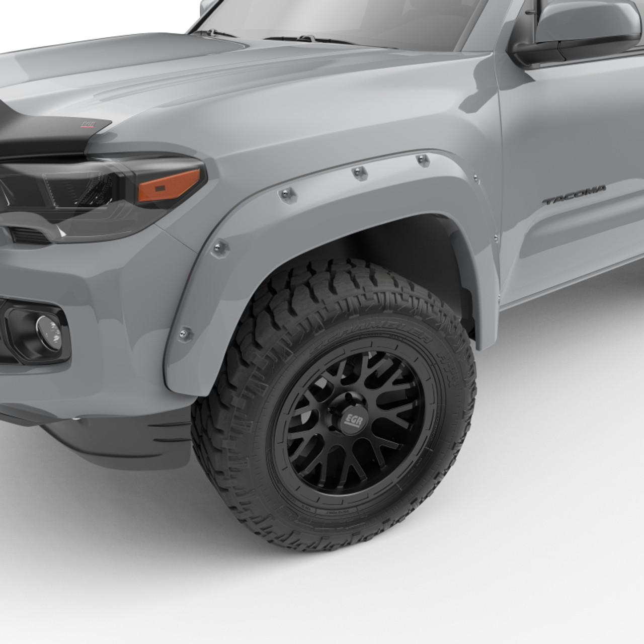 EGR 16+ Toyota Tacoma w/Mudflap Bolt-On Look Color Match Fender Flares - Set - MagneticGray - 795084-1G3