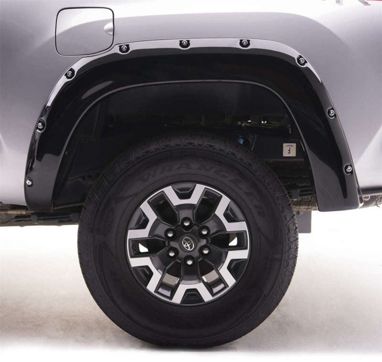 EGR 16+ Toyota Tacoma w/Mudflap Bolt-On Look Color Match Fender Flares - Set - Black - 795084-202