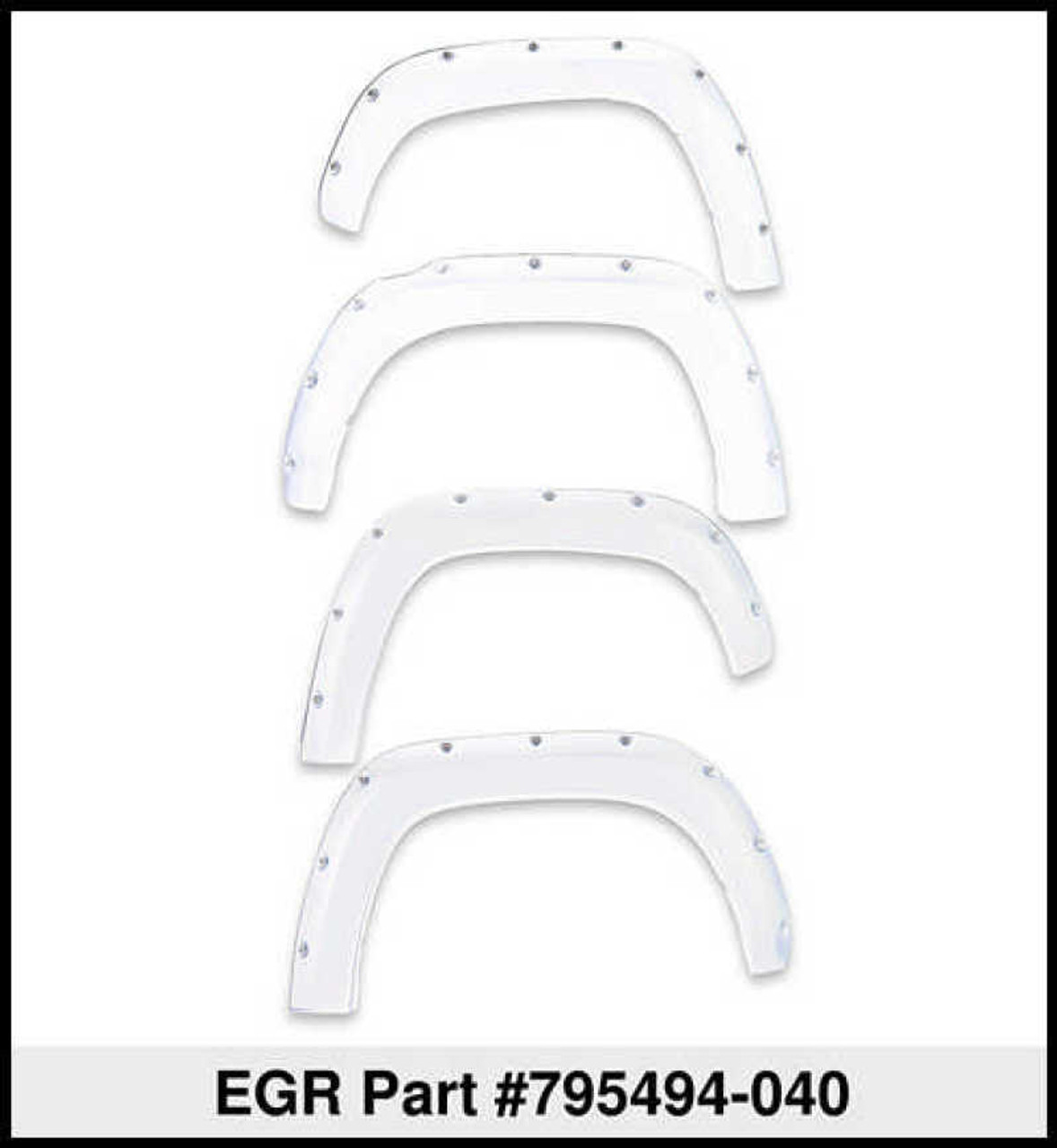EGR 14+ Toyota Tundra Bolt-On Look Color Match Fender Flares - Set - Color MatchSuper White - 795494-040