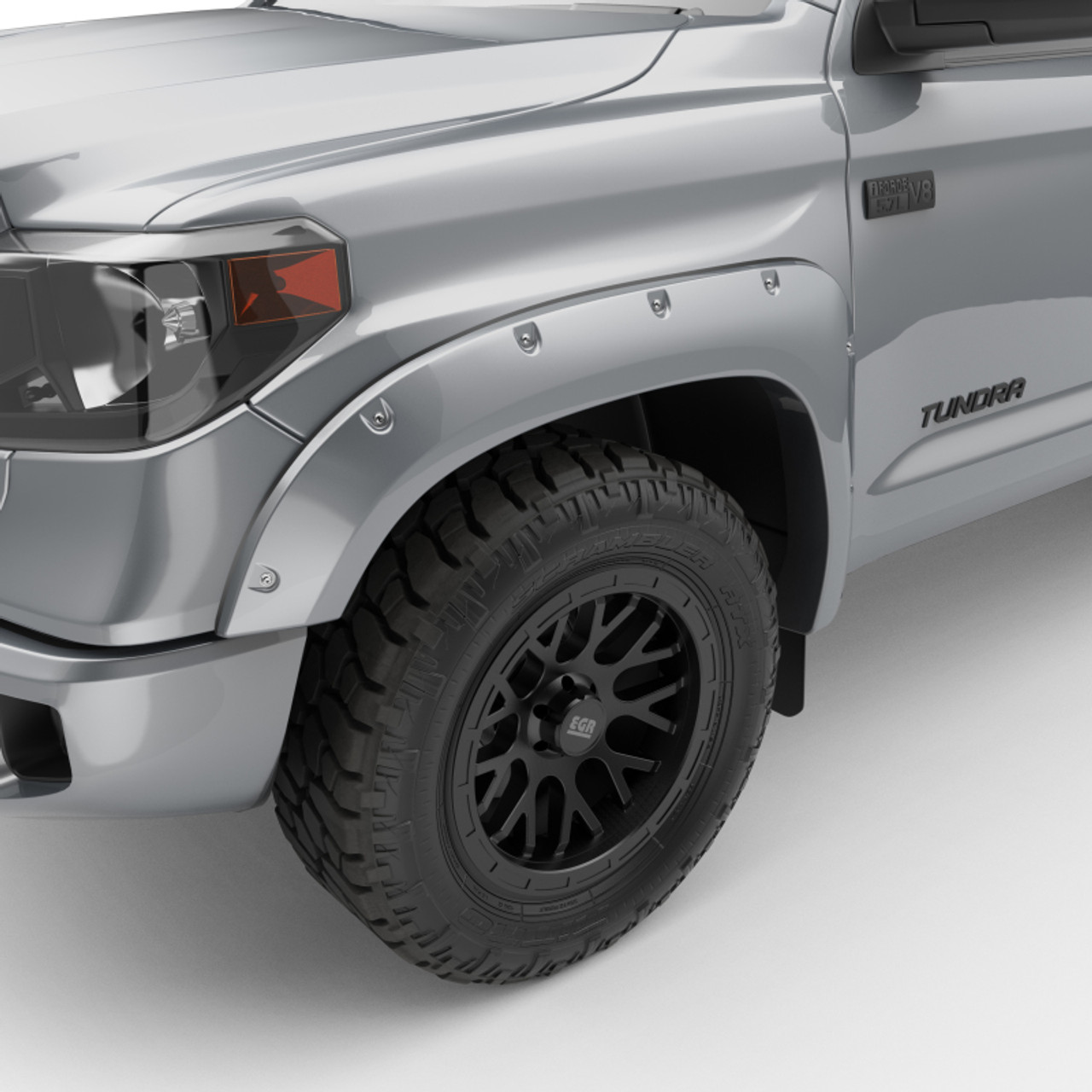 EGR 14+ Toyota Tundra Bolt-On Look Color Match Fender Flares - Set - Silver Sky - 795494-1D6