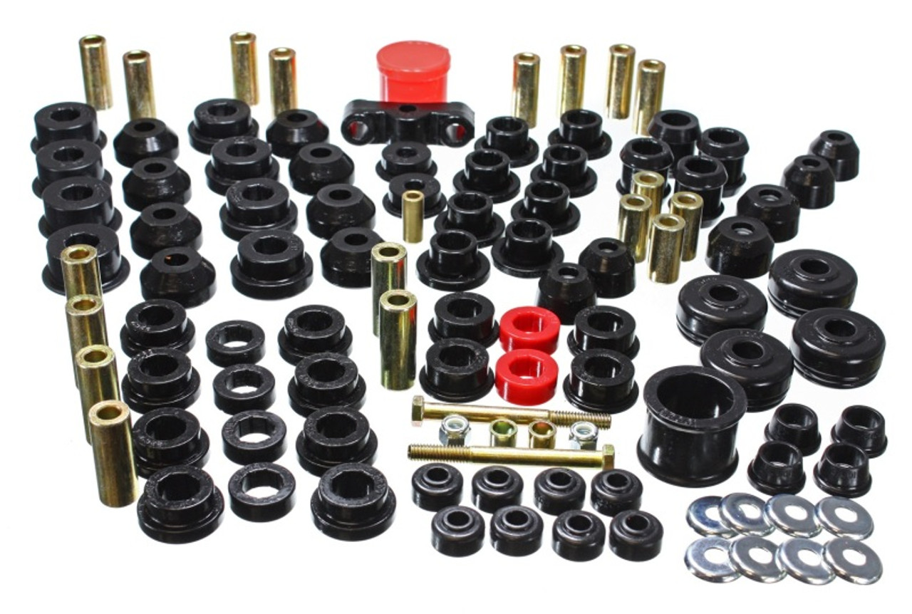 Energy Suspension 88-91 Honda Civic/CRX Black Hyper-Flex Master Bushing Set - 16.18102G