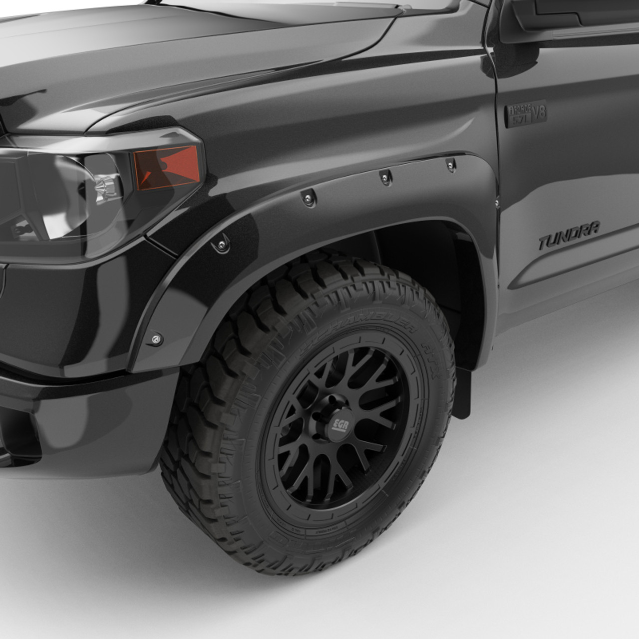 EGR 14+ Toyota Tundra Bolt-On Look Color Match Fender Flares - Set - Black - 795494-202