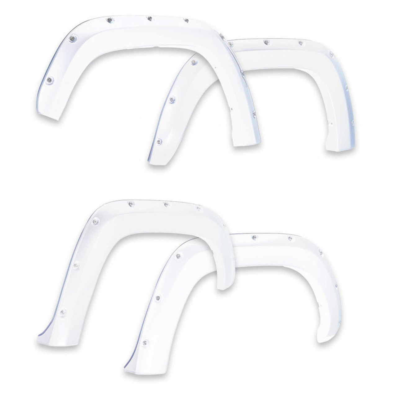 EGR 16+ Nissan Titan XD Bolt-On Look Color Match Fender Flares - Set - Liquid Platinum Metallic - 795904-K23