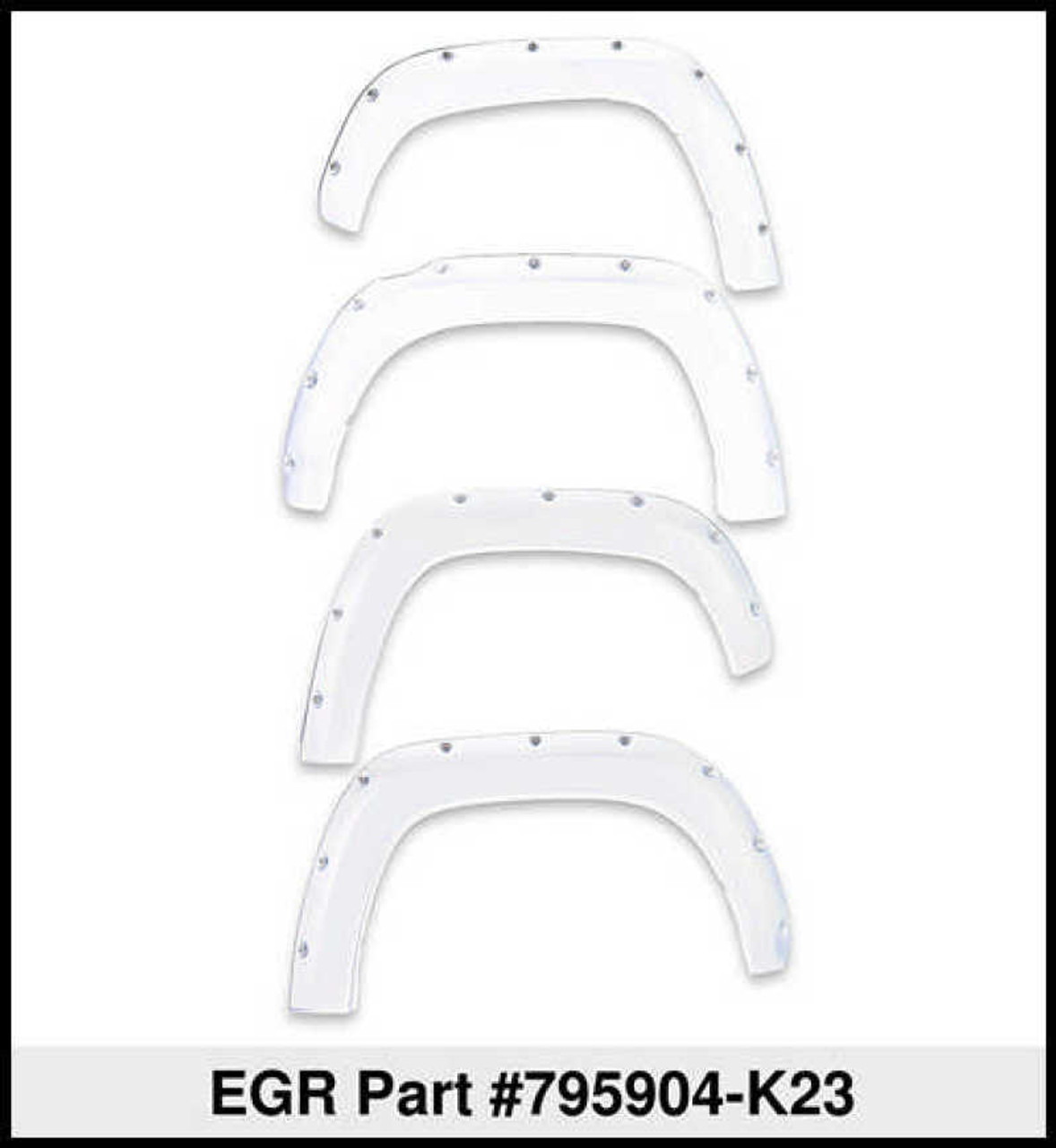 EGR 16+ Nissan Titan XD Bolt-On Look Color Match Fender Flares - Set - Liquid Platinum Metallic - 795904-K23