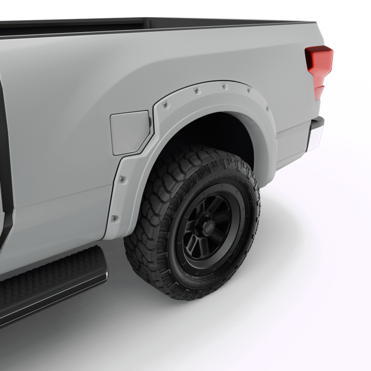 EGR 16+ Nissan Titan XD Bolt-On Look Color Match Fender Flares - Set - Blizzard - 795904-QAK