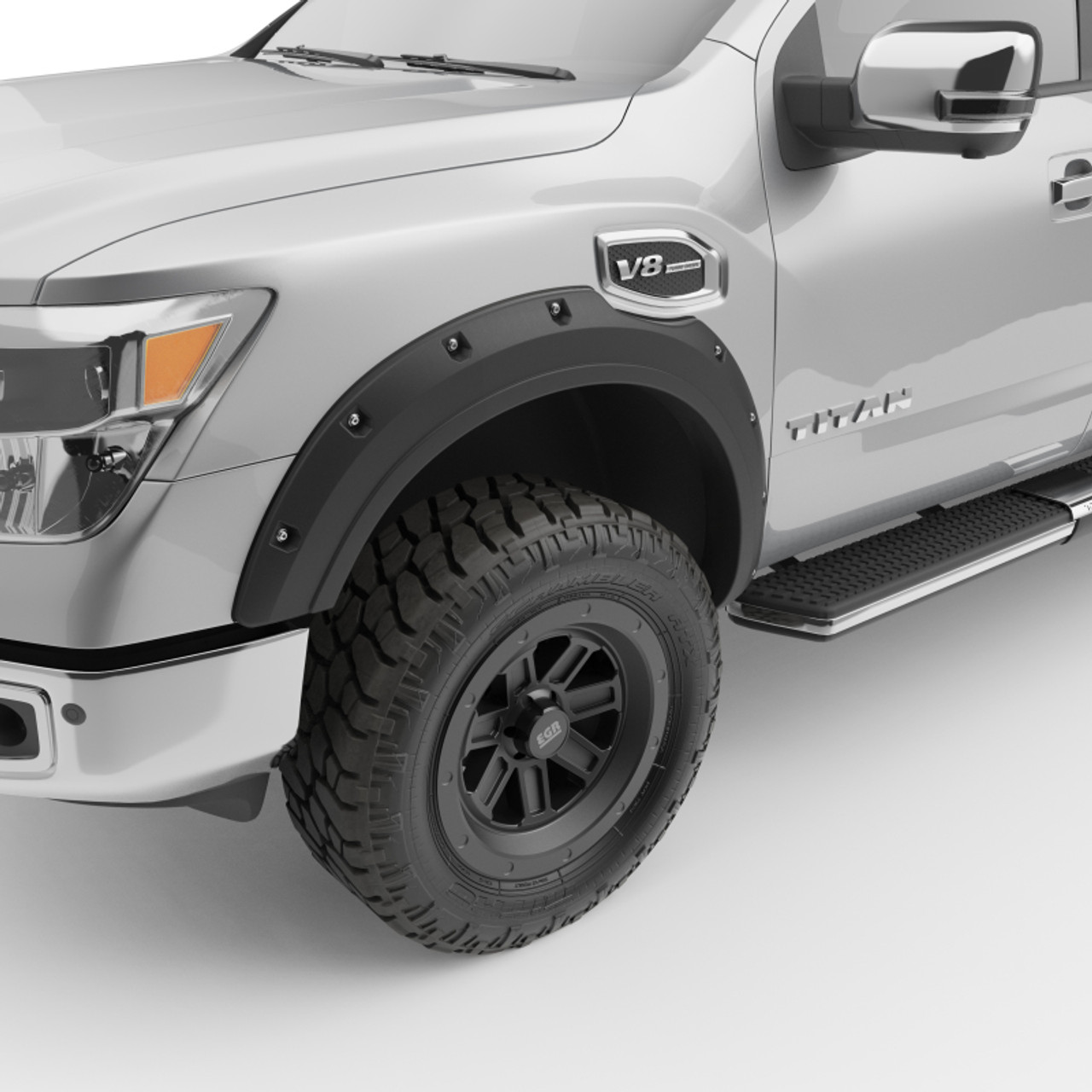 EGR 2017 Nissan Titan Bolt-On Look Fender Flares - Set - 796004