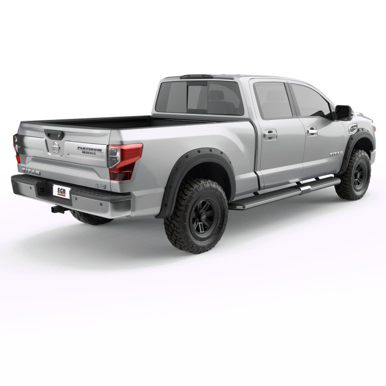 EGR 2017 Nissan Titan Bolt-On Look Fender Flares - Set - Black Matte (796005) - 796005