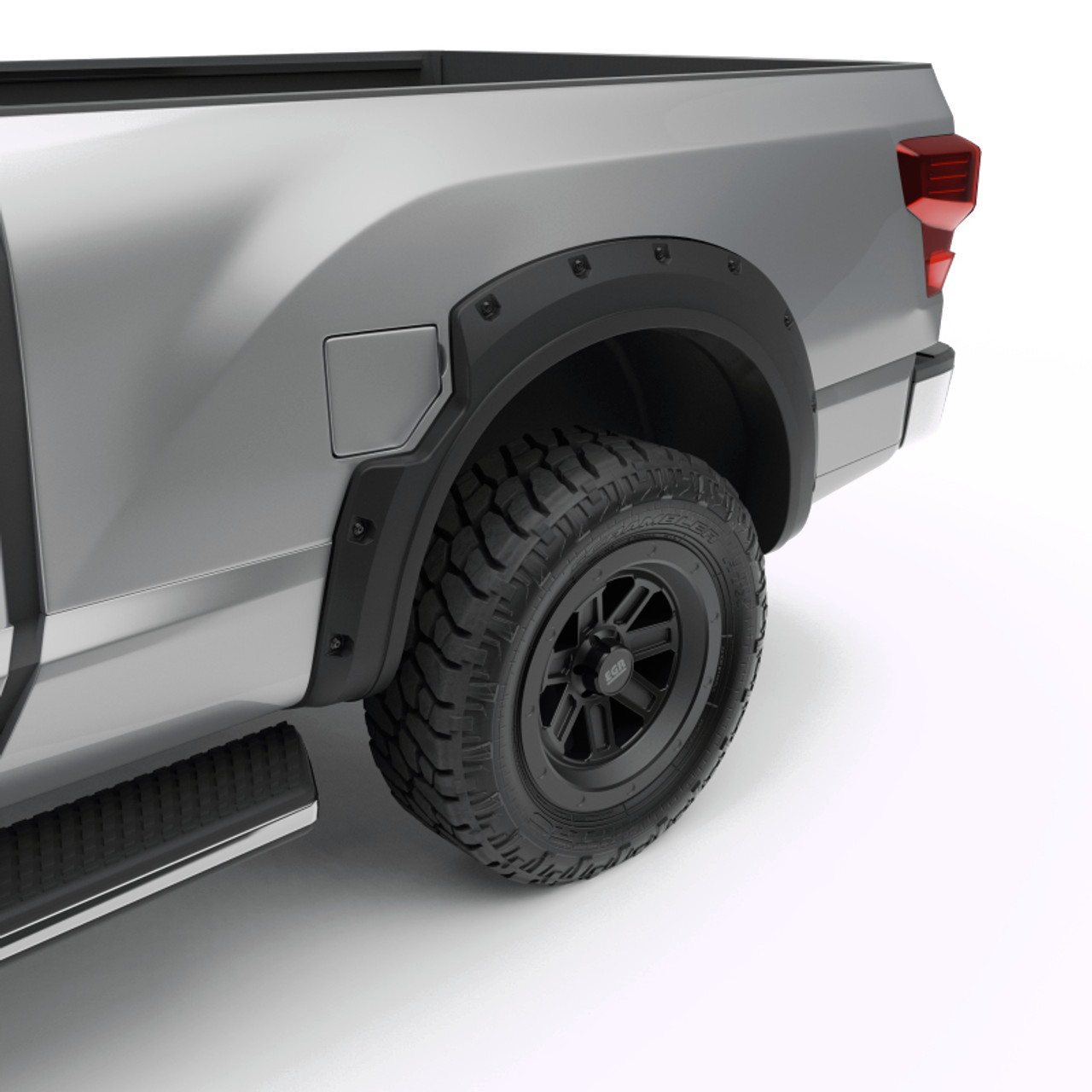 EGR 2017 Nissan Titan Bolt-On Look Fender Flares - Set - Black Matte (796005) - 796005