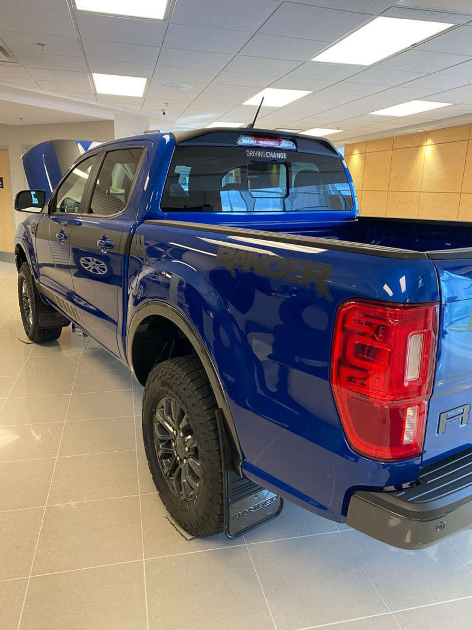 EGR 19-20 Ford Ranger Super Crew Rear Cab Truck Spoiler - Matte Black - 983559