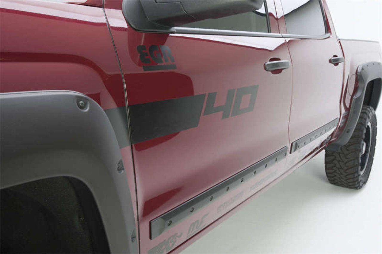 EGR Crew Cab Front 41.5in Rear 38in Bolt-On Look Body Side Moldings (991674) - 991674