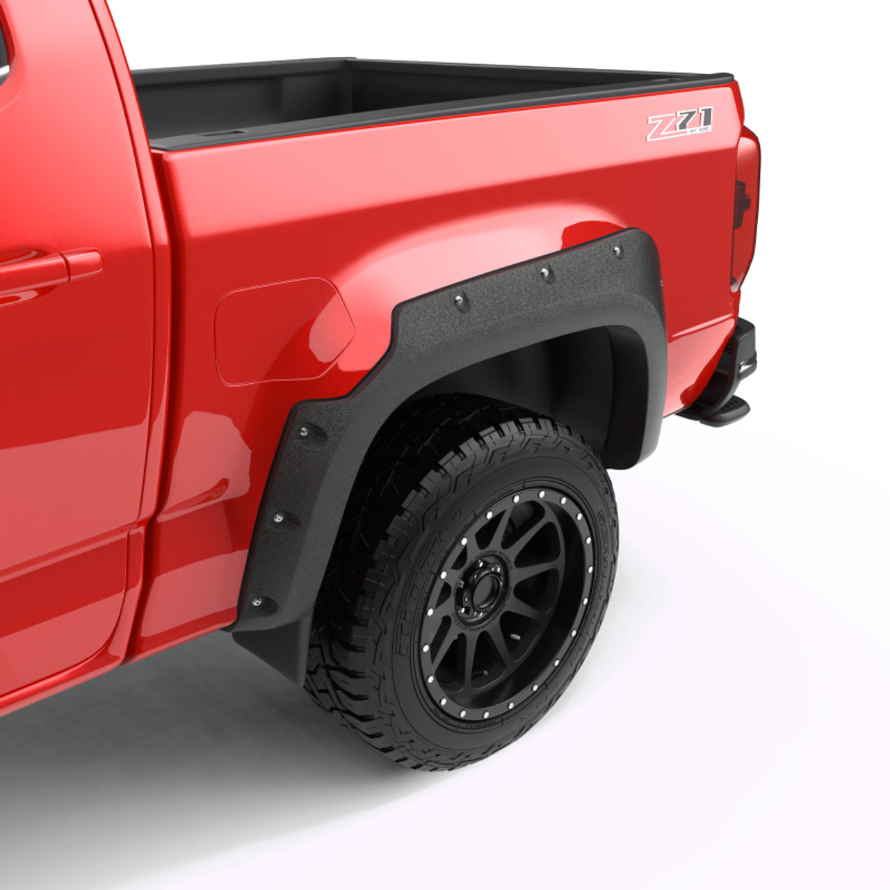 EGR 15-22 Chevrolet Colorado Bolt-On Style Fender Flares - Set - Black - BLF1013