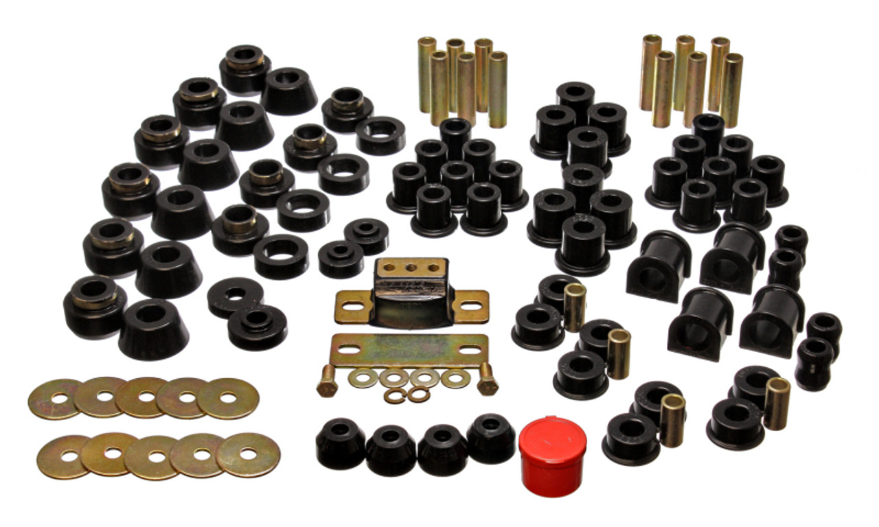 Energy Suspension 87-95 Jeep Wrangler YJ Black Hyper-Flex Master Bushing Set - 2.18101G