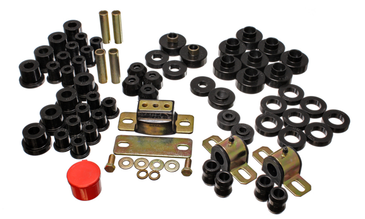 Energy Suspension 76-79 Jeep CJ/CJ7 Black Hyper-Flex Master Bushing Set - 2.18103G