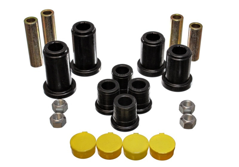 Energy Suspension 98-99 Tahoe/Yukon/Denali / 98-95 K5 Blazer 4WD Black Front End C/A Bushing Set - 3.3180G