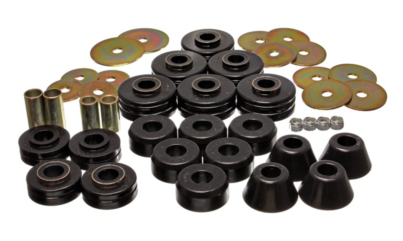 Energy Suspension 78-80 GM Denali XL/Subarban & Yukon XL 4WD Black Body(cab) Mount Set - 3.4104G